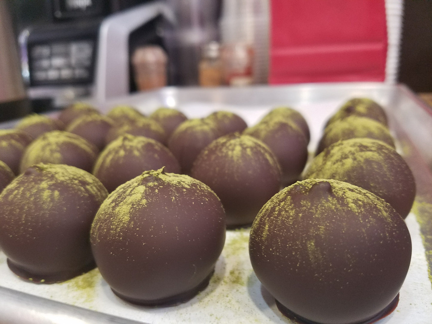 Tropical Green Tea Truffles