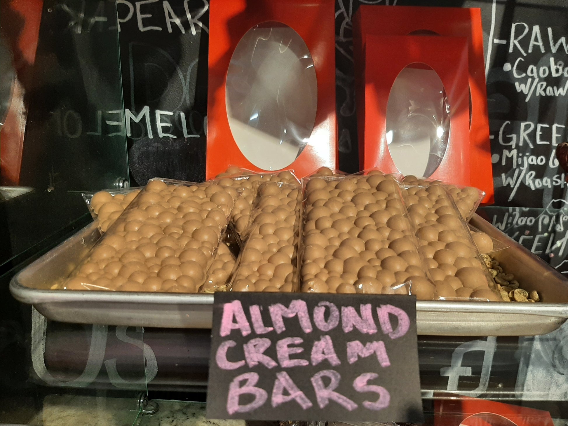 sweet almond cream bars