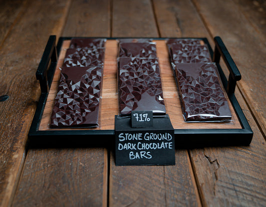 Stone Ground Dark Chocolate Bars - Set of 3